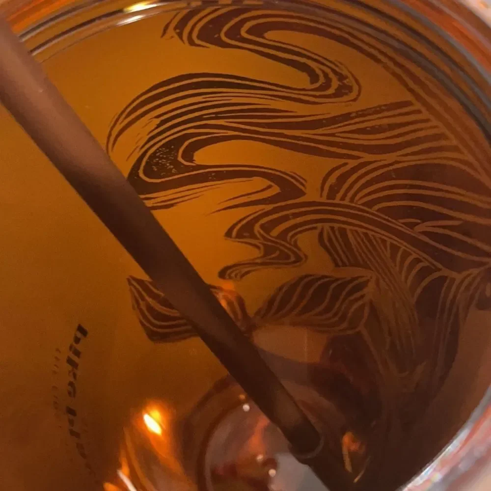 STARBUCKS pike place amber mermaid siren tumbler